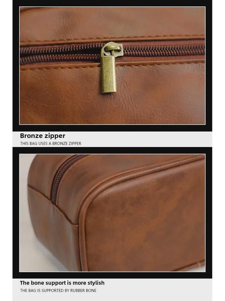 Мужская дорожная косметичка и туалетные принадлежности из искусственной кожи