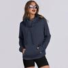Толстовка Lady Dall Winter Hoodie с карманами на молнии, эластичными манжетами, однотонным шнурком, длинными рукавами, в стиле преппи, с капюшоном, спортивная, Fitne