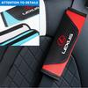 Interior Stickers 2Pcs Leather Car Cotton Seat Belt Pads Safety Shoulder Mat Accessories For Lexus LS LC IS350 ES300h ES300 IS25