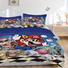 3-piece Набор постельного белья Mario Party для гостевой комнаты, спальни, декор на Рождество, Хэллоуин, подарки - Все сезоны (Без вкладыша)a1013089