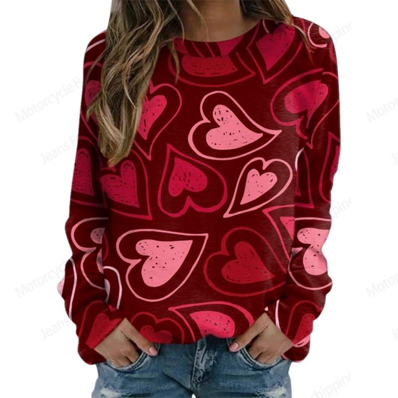 Толстовка с принтом Love Heart 3D, женская мода, толстовки с круглым вырезом и графическим принтом, толстовки на Хэллоуин, подарок на День святого Валентина, толстовка, пальто, фестиваль