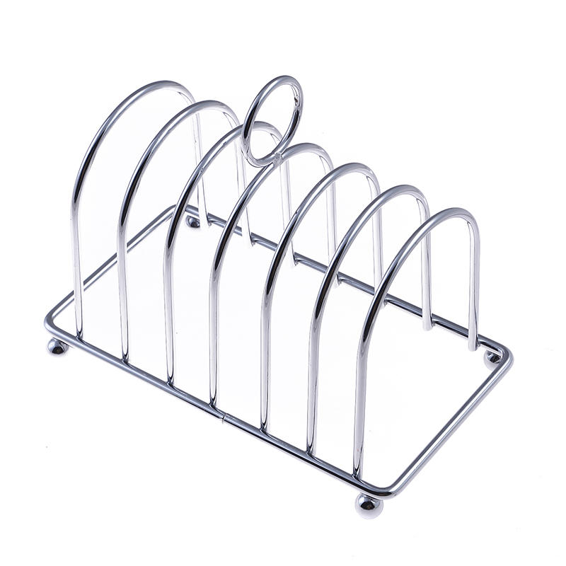 Vintage Stainless Steel Toast Rack Toast Bread Loaf Slice Holder Stand Display Tray Tool for Kitchen Bakeware Food Server