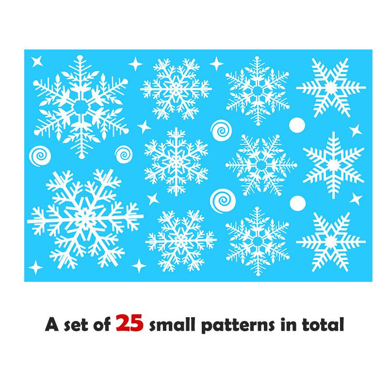 1 комплект рождественских электростатических наклеек на окна в виде снежинок для детской комнаты, рождественские украшения, наклейки на новогодние обои