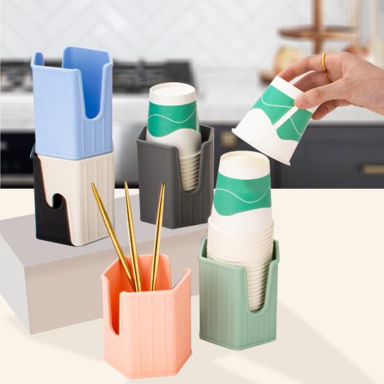 Силиконовый диспенсер для стаканчиков, складной, компактный, держатель для стаканчиков для ополаскивателя полости рта, маленькие одноразовые бумажные держатели для стаканчиков для раковины в ванной комнате