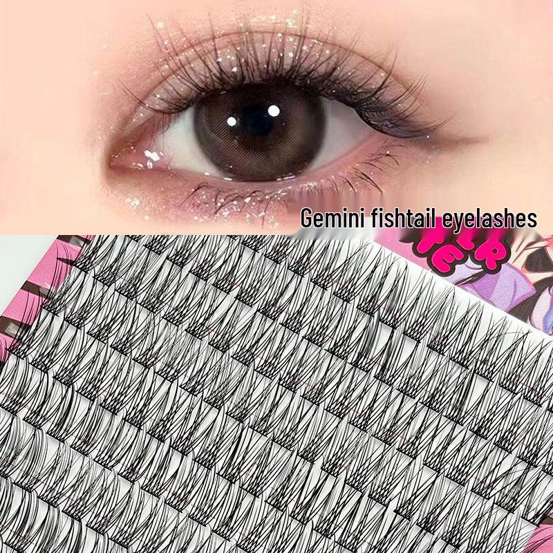 10-Row Autumn Leaf & Sunflower Faux Eyelashes - Flat, Glue-Free