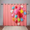 Мультяшное сердце розовые детские затемняющие шторы для спальни гостиной ванной кухни двери холла дома крючки высокие затенения новые