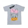 Girls Daisy Duck Head Cotton T-Shirt