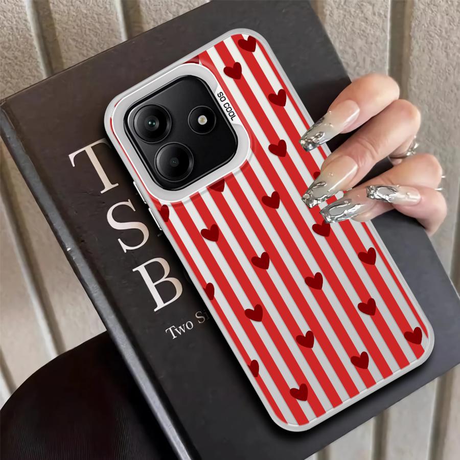 Задняя крышка-чехол для телефона для Xiaomi Redmi Note 14 11 12 Pro 12s Note 13 Pro Plus 11s Полоска Сердце