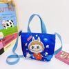 Labubu Новая мультяшная холщовая сумка-шоппер сумка через плечо милая сумочка для маленькой девочки сумка дорожная для отдыха CLE