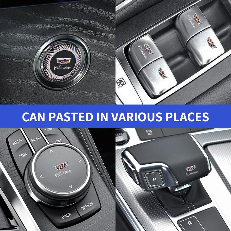 1/2/5/10PCS Car Interior Sticker Central control Decals Emblem Badge Car Styling for Cadillac Logo SRX XT4 XT5 XT6 ATS XTS CTS