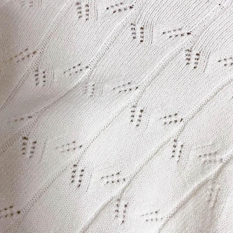 Свободный однотонный вязаный свитер с v-образным вырезом, женский тонкий весенне-осенний ажурный низ с длинными рукавами, модная верхняя одежда, топ