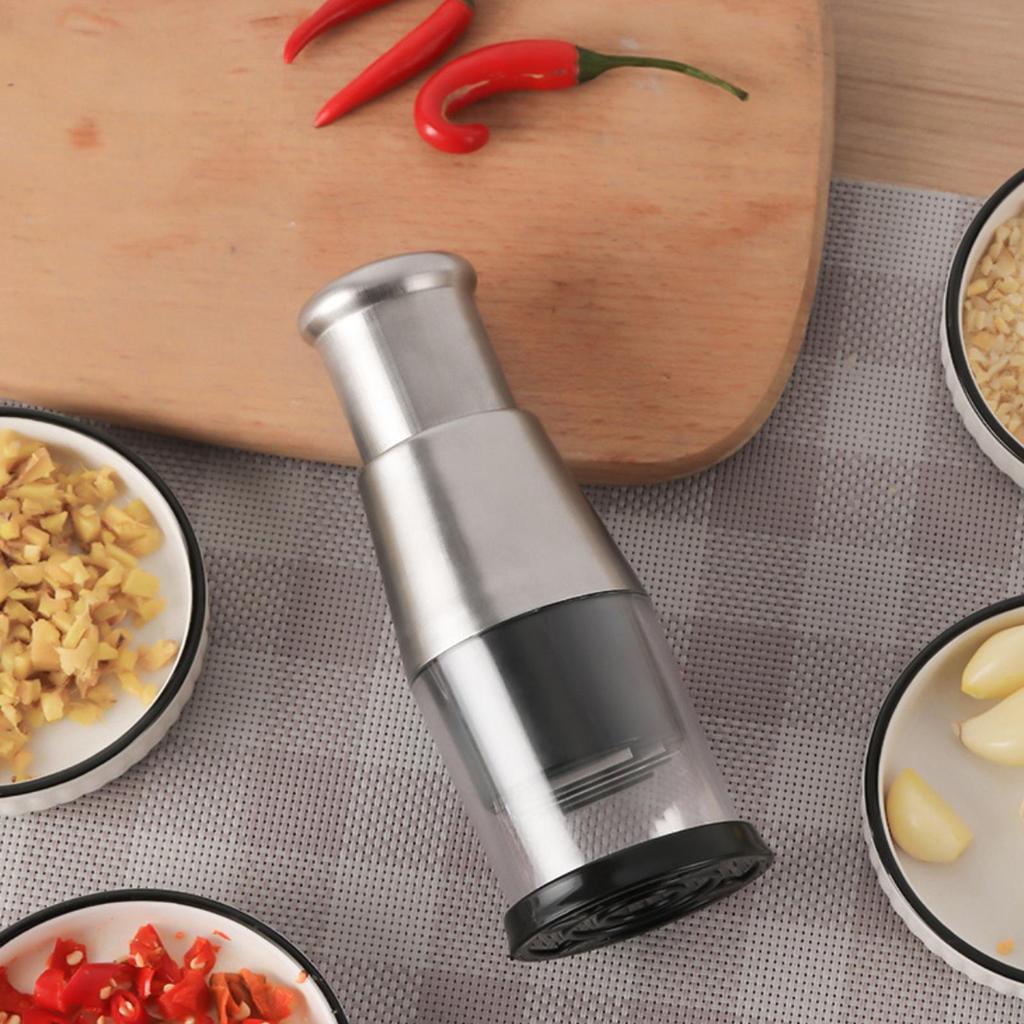 Pressed Garlic Chopper Multifunctional Garlic Chopper Garlic Press Manual Onions Masher Onion Chopper Garlic Crusher for Mincing