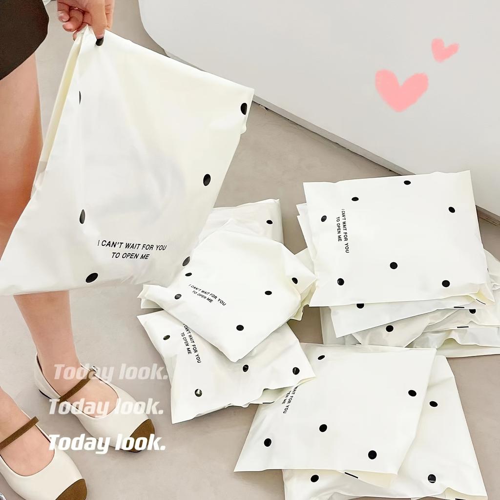 Набор из 10 самозапечатывающихся пакетов из полиэтилена большой вместимости, водонепроницаемая экспресс-упаковка, дизайн с мультяшными розовыми бабочками, для офисной почты и посылок