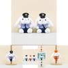 Adorable Plush Police Rabbit Keychain Soft Stuffed Animal For Kids 13cm