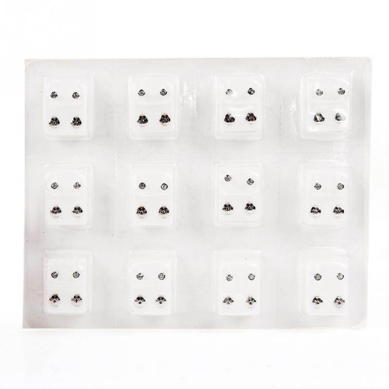 12 пар стальных серег-гвоздиков, набор медицинских серег, наборы инструментов для пирсинга, женские ювелирные изделия, серьги-гвоздики для пирсинга