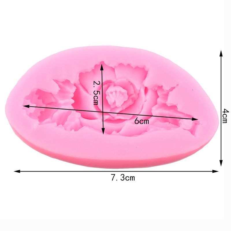 Силиконовая форма в форме розы, 3D формы для помадки для DIY, инструменты для украшения торта, форма для конфет, смолы, глины, формы для шоколадной мастики