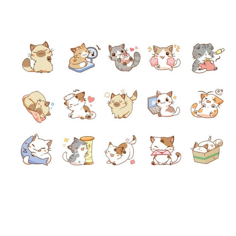 45 Pieces/ Boxed Stickers Account Album Decoration Stickers Seal Stickers Diy Stickers