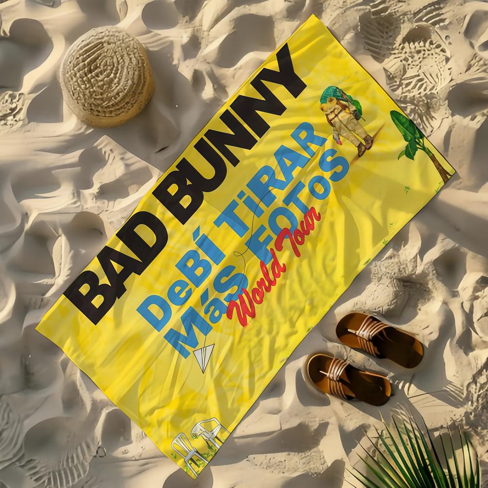 Полотенце Bad B-Bunny для йоги, спортзала, йоги, спортзала, легкое, портативное, для плавания, пляжа, путешествий, спортивные аксессуары, защита от песка