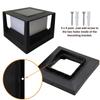 Waterproof Solar Column Light Square Fence Post Light Deck Cap Fence Gate Pillar Lamp  Fence Gate
