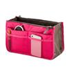 Handbag Organizer - Multifunctional - Nylon - 28x17x9 Cm - Pink - 13 Pockets