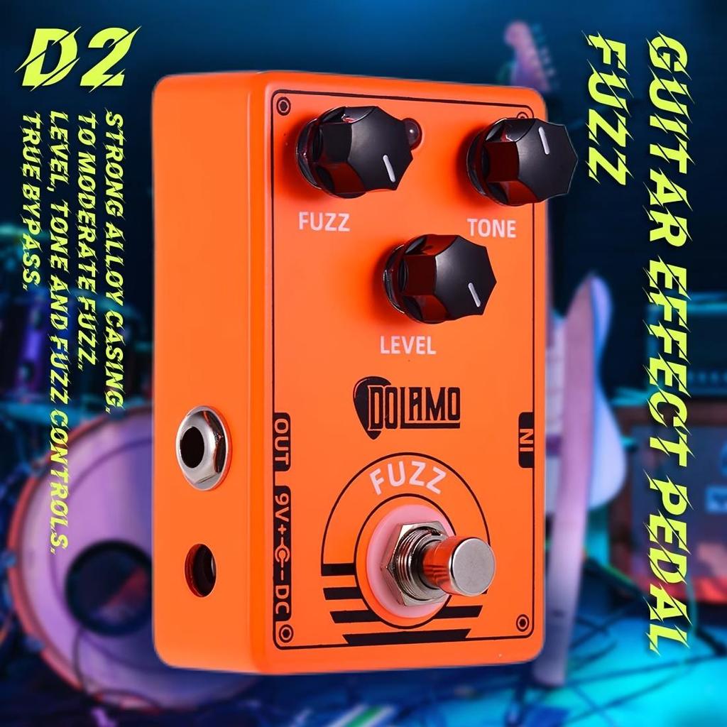 Педаль эффектов для гитары Dolamo True Bypass FUZZ Distortion Overdrive D1-D14 для бас-гитары электрогитары