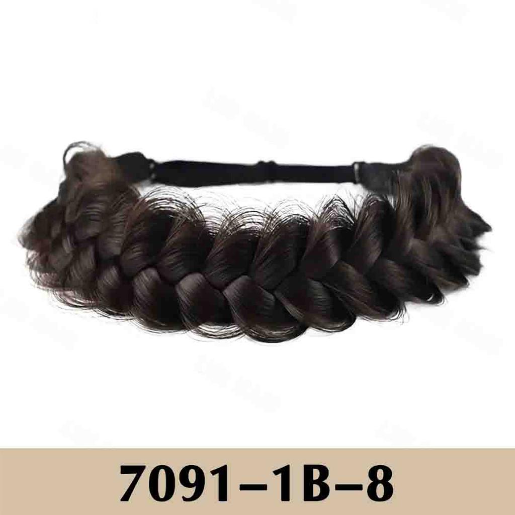 1 шт. Классический 3-х прядный плетеный ободок для волос синтетический парик ободок для волос натуральный настоящий парик косички подходит для женщин девочек