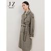 JUZUI ANNACAOU Women's Double-Breasted Wool Blend Long Coat