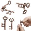 1 Pcs Alloy Key Ring Puzzle Brain Tester Iq Test Kids Adults Intelligent Toys