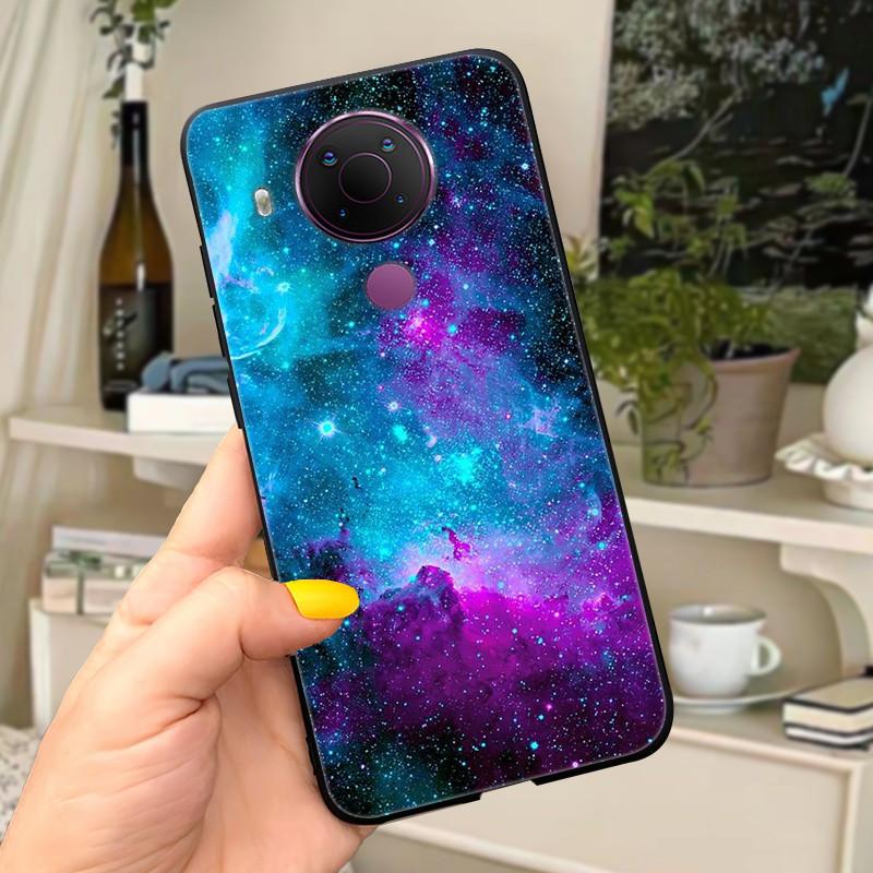 For Nokia 5.4 Case Soft Black Silicone Phone Back Cover For Nokia 5.4 Case Nokia5.4 TA-1333 TA-1340 TA-1337 TA-1328 TA-1325 Cat