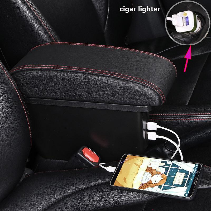 For Peugeot 308 T7 SW Armrest Box For Citroen C4 Car Armrest Retrofit Parts Storage Box USB Accessories 2008 2009 2010 2011 2012