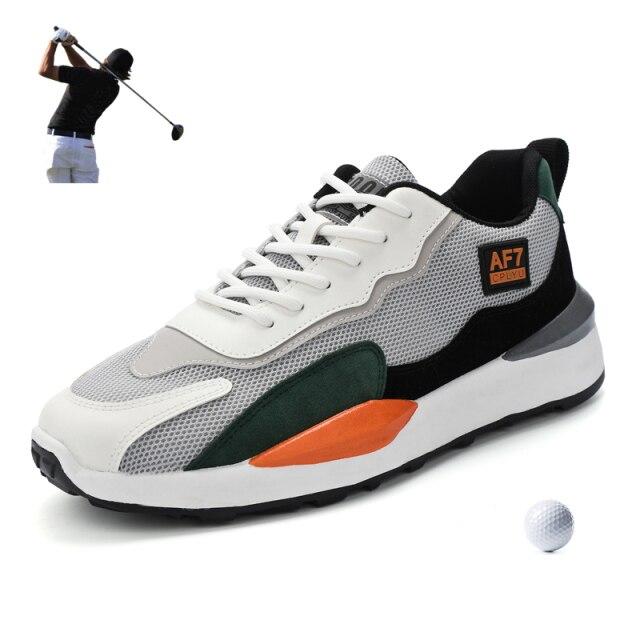 Мужская спортивная обувь для тренировок по гольфу на газоне, новые кроссовки с дышащей сеткой для отдыха и игры в гольф, противоскользящие мужские кроссовки для гольфа