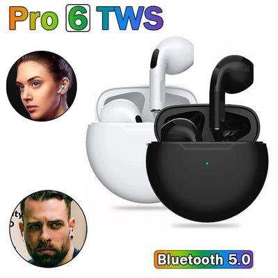 Оригинальные беспроводные наушники Air Pro 6, Bluetooth-наушники, умные сенсорные наушники, стереонаушники HIFI, водонепроницаемые спортивные наушники с микрофоном