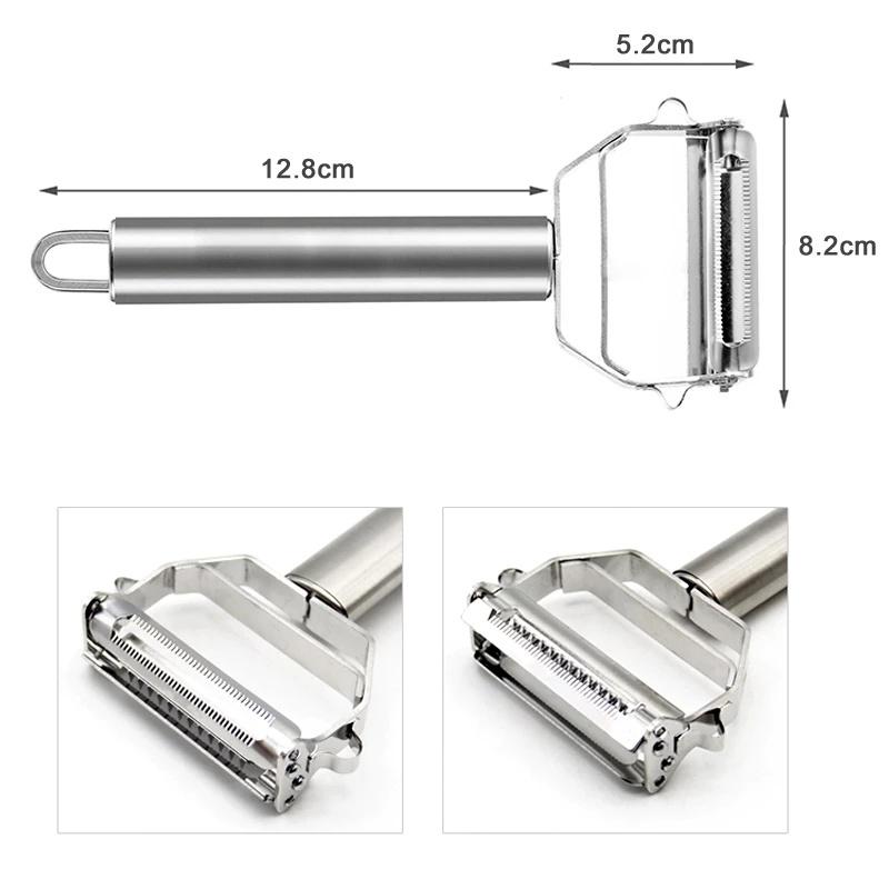 Stainless Steel Peeler Fruit Vegetable Melon Potato Carrot Cucumber Multifunction Grater Julienne Peeler Slice Home Kitchen Tool