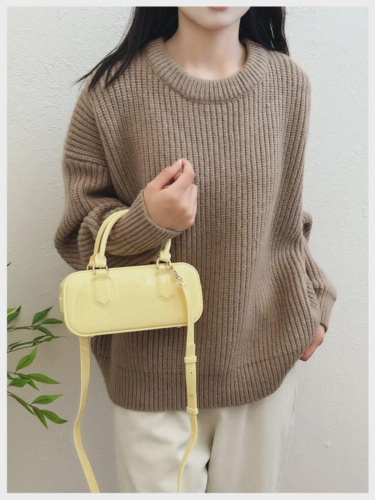 2025 Модная сумка-подушка через плечо из ПВХ-желе карамельного цвета - Большая вместительная женская сумка