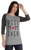 Inkmeso Best Mom Ever Tshirt Raglan Sleeve Mother  s Day Gift Tops Moms Shirt