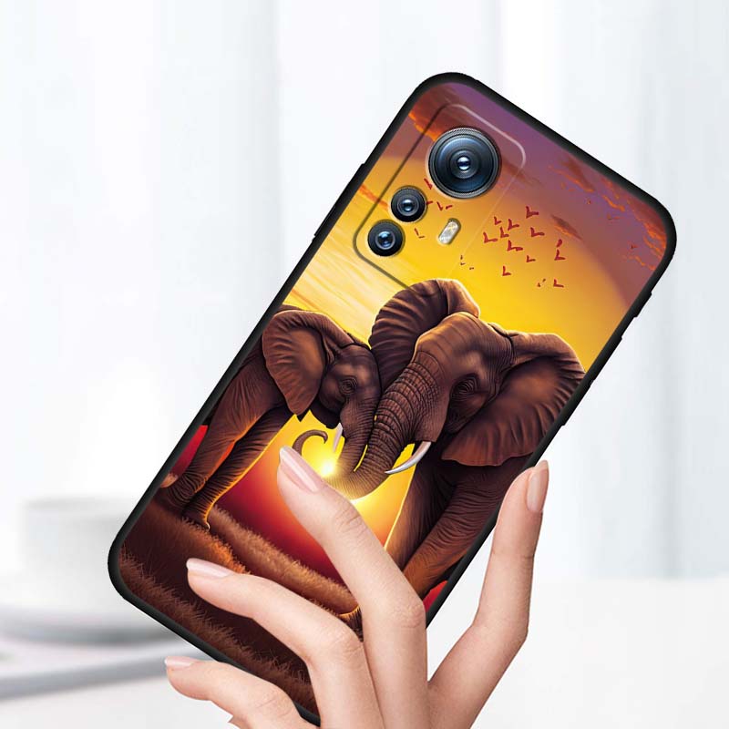 Мультяшные Аниме Животные Для Xiaomi Mi 15 14 13 13T 12 12T 12S 11 11i 11T Pro Ultra Lite 5G Черный Мягкий Чехол Для Телефона