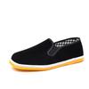 Мужские черные парусиновые туфли с желтой подошвой Oxford Tire и эластичным дизайном Slip-On