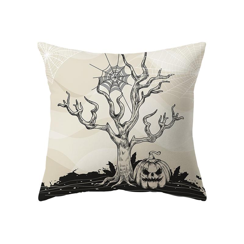 Наволочка с изображением черепа и тыквы, тема Хэллоуина, наволочка для дивана, стула, кровати, наволочка, домашний декор