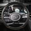 Чехол на руль автомобиля из искусственной кожи для Hyundai Tucson NX4 Elantra Sonata 10th, автоаксессуары