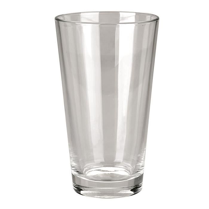 Verre pour Shaker - Ibili - 727350 - Inox et verre - 0,5 l - Design classique