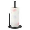 Vertical Tissue Holder Paper Towel Stand with Anti-Slip Weighted Base Kitchen Countertop Freestanding Paper Towel Rack