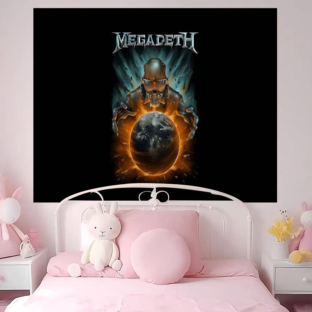 Рок-группа Megadeth Хиппи Настенные Гобелены Бохо Настенные Гобелены Мандала INS Домашний Декор