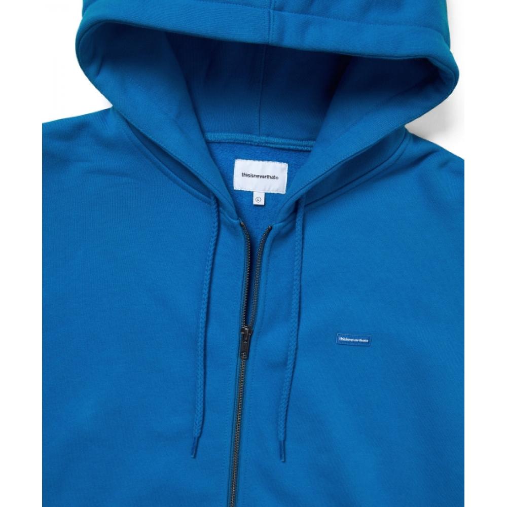 Thisisneverthat Тнт. Классическая толстовка с капюшоном на молнии Hdp синего цвета