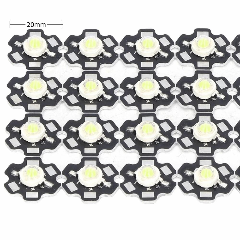 20PCS 3-5W LED Lamp Bead Pure White COB Light Beads Easy LED Chip DIY Lighting Fixtures