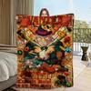 Flannel warm comfort style  romance soft plush blanket retro for sofa Japanese living room Classic office bedroom travel gift