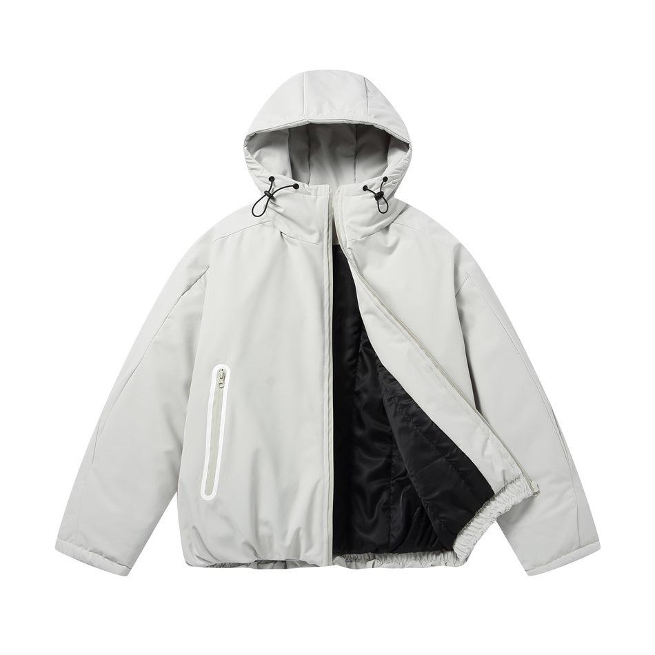 BLACKHOOP Унисекс Зимняя хлопковая куртка с капюшоном - Функциональный горный стиль для улицы