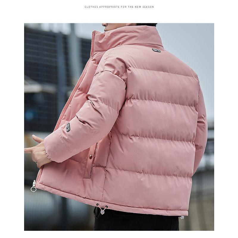 Men Reversible Hooded Thick Casual Cotton Padded Jacket