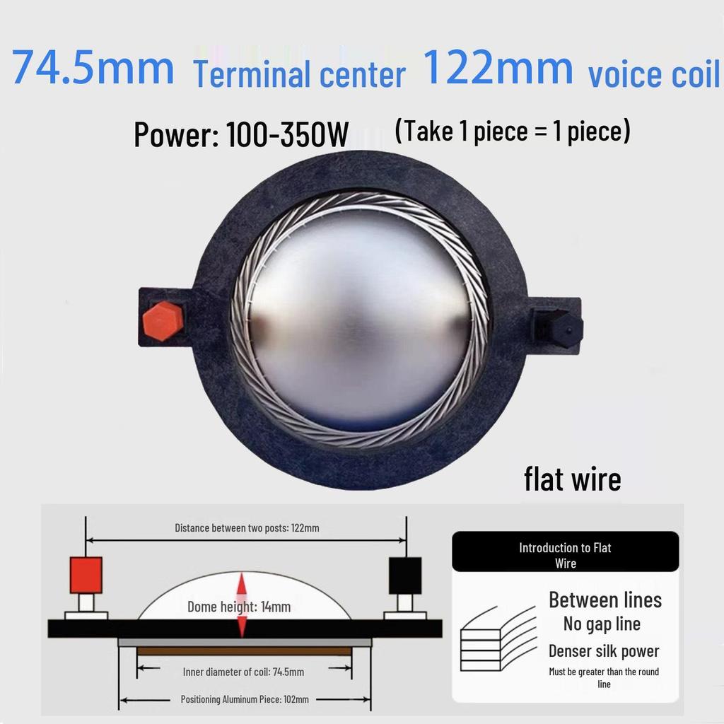 Ремонтные детали для диафрагмы высокочастотного динамика: 25-75 Жила Круглая Плоская Проволока