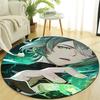 1pc Genshin Impact Alhaitham1 Design Printed Area Round Carpet for Bedroom Living Room Home Decor Rugs Mat Non Slip Mat Rug for Bedside
