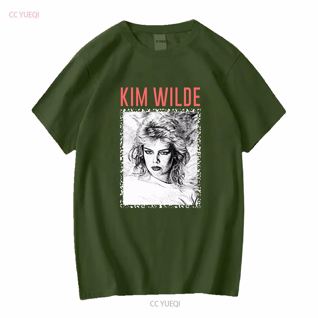 Hot 80s Kim Wilde For Fans S 234xl T Shirt An1060 Vintage Washed Versatile Comfortable Slightly Designer Clothes Breathable